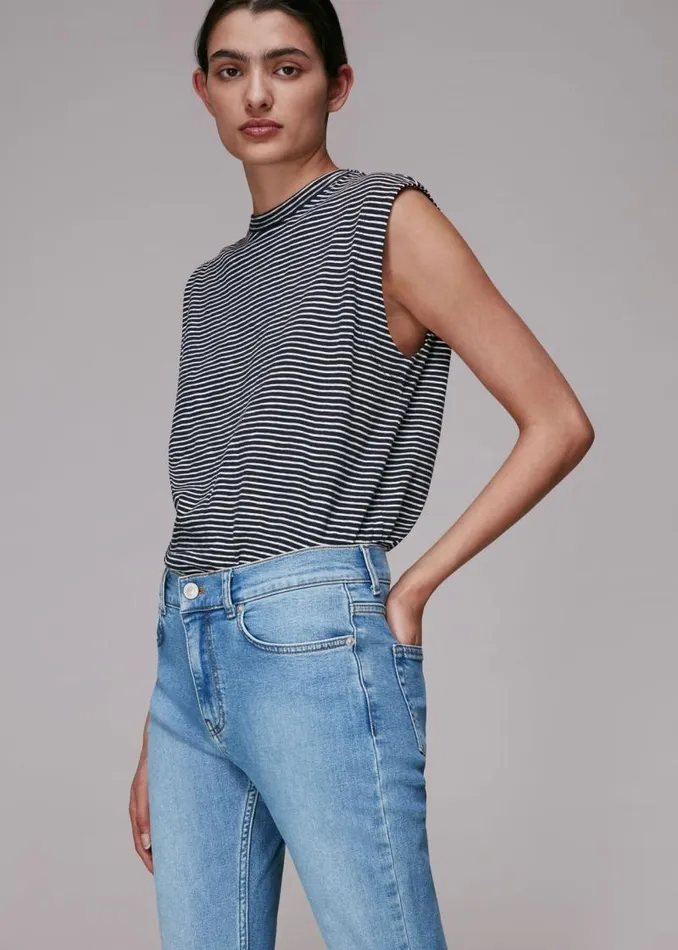 Whistles Pants Light Wash Stretch Sculpt Skinny Jean 8211 Women