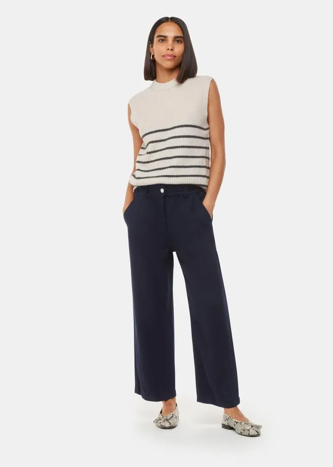 Whistles Pants Navy Georgia Casual Pants 8211 Women