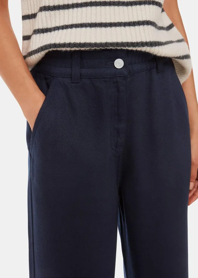Whistles Pants Navy Georgia Casual Pants 8211 Women
