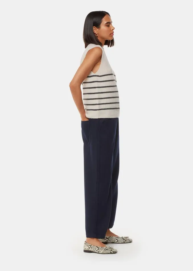 Whistles Pants Navy Georgia Casual Pants 8211 Women