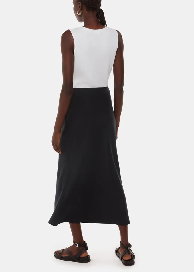 Whistles Skirts Black Louise Bias Cut Skirt 8211 Women