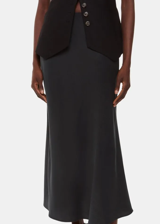 Whistles Skirts Black Louise Bias Cut Skirt 8211 Women
