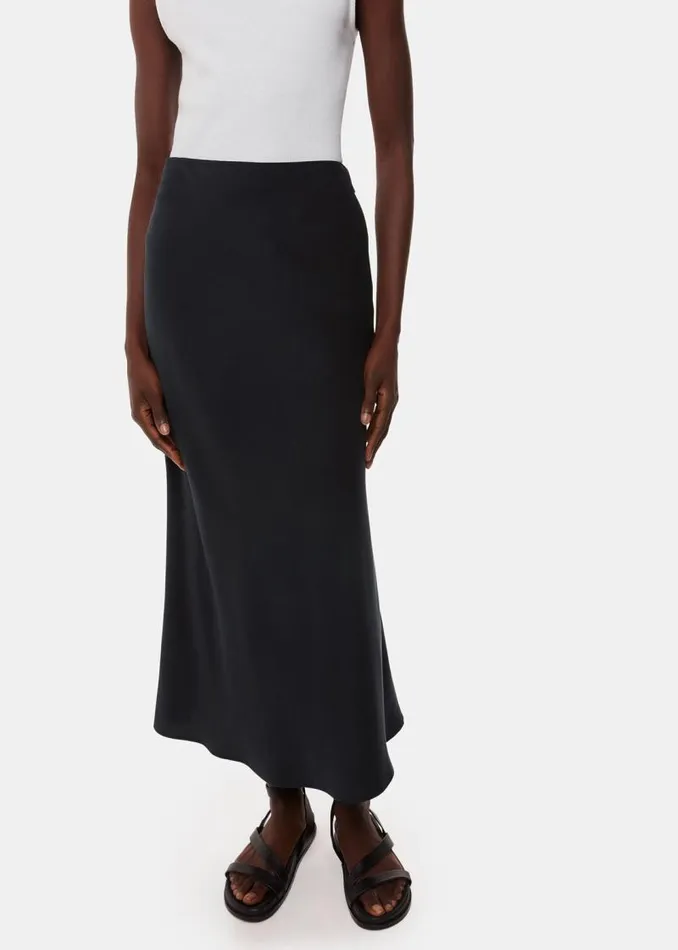 Whistles Skirts Black Louise Bias Cut Skirt 8211 Women