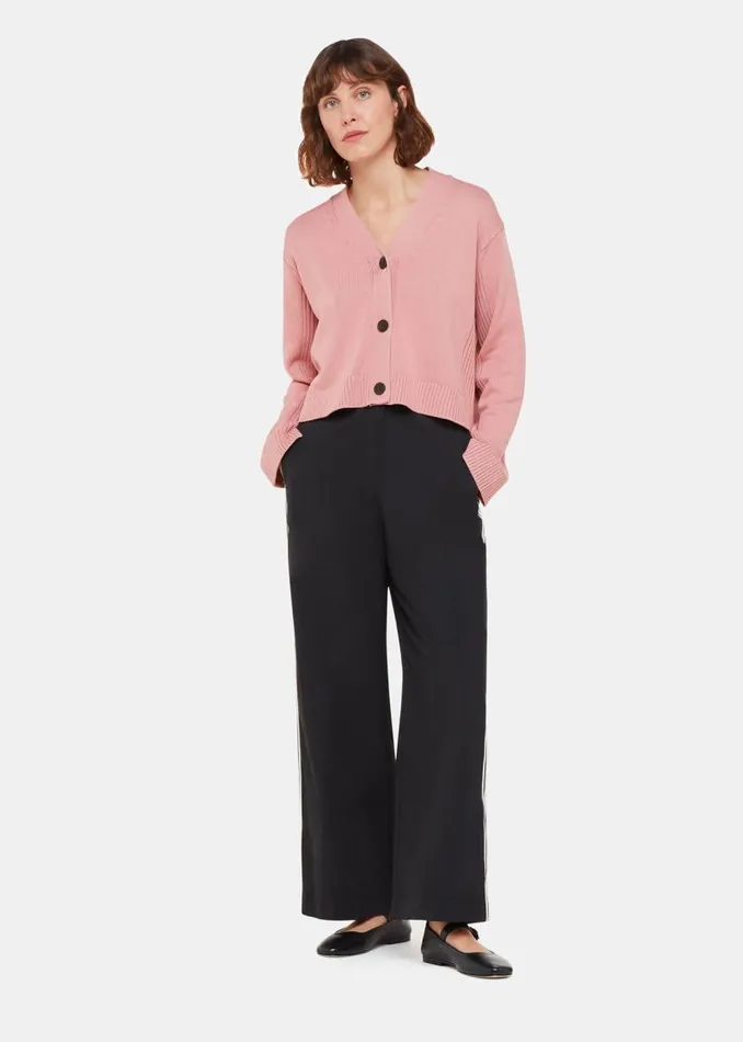 Whistles Sweaters and Cashmere Dusty Pink Nina Button Front Cardigan 8211 Women