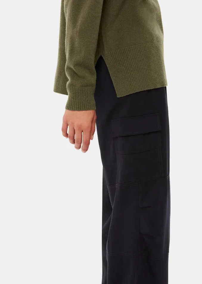 Whistles Sweaters and Cashmere Khaki Ultimate Cashmere Crew Neck 8211 Women