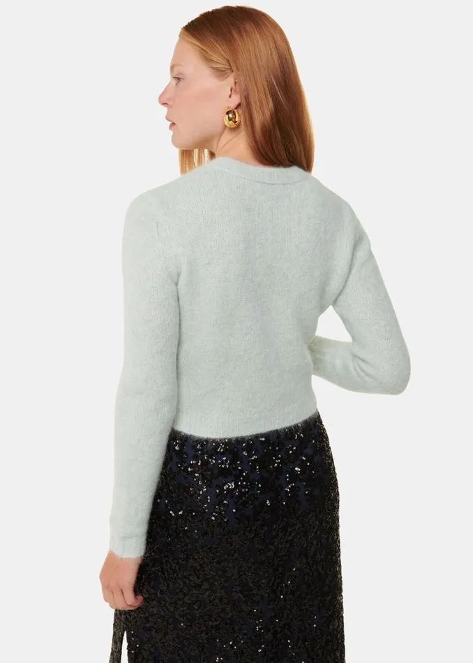Whistles Sweaters and Cashmere Mint Alpaca Mix Fluffy Sweater 8211 Women