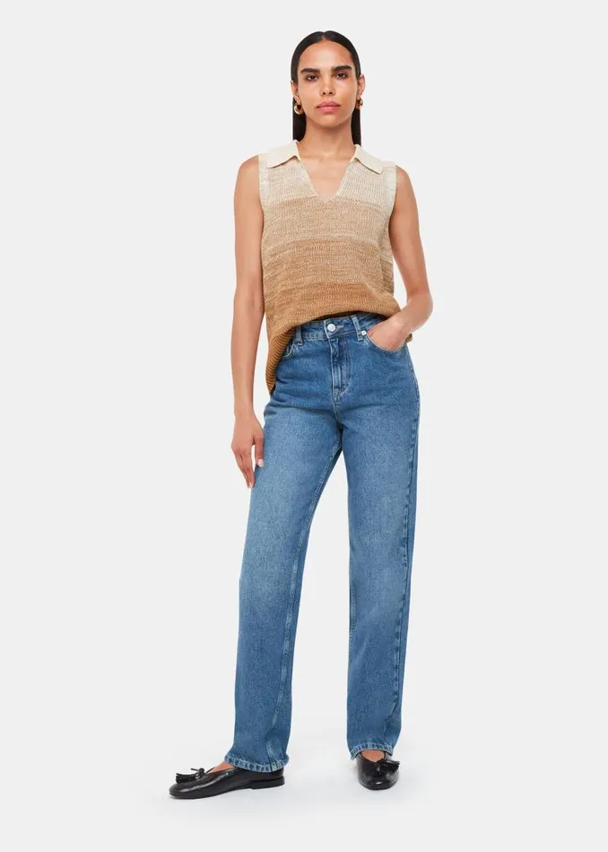 Whistles Sweaters and Cashmere Multicolour Ombre Collar Tank 8211 Women