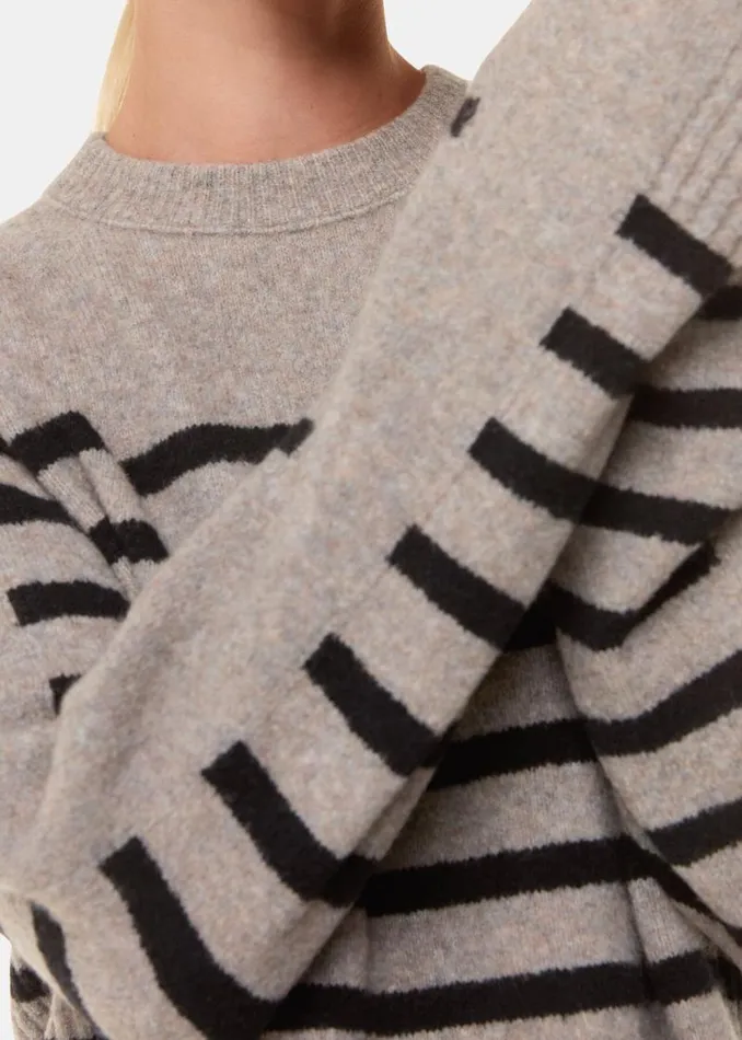 Whistles Sweaters and Cashmere Multicolour Wool Mix Stripe Contrast Sweater 8211 Women