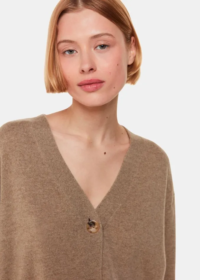 Whistles Sweaters and Cashmere Oatmeal Cashmere Cardigan 8211 Women