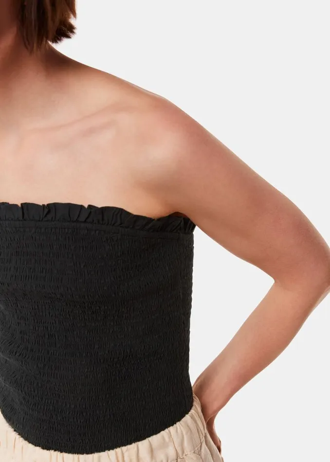 Whistles Tops Black Louisa Textured Top 8211 Women