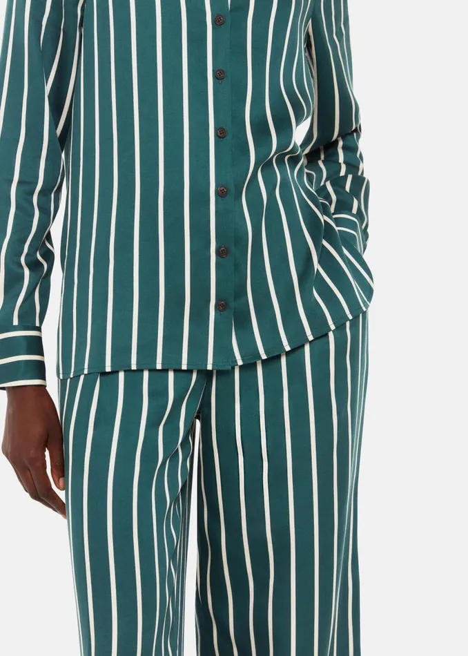 Whistles Tops Green Alex Stripe Shirt 8211 Women
