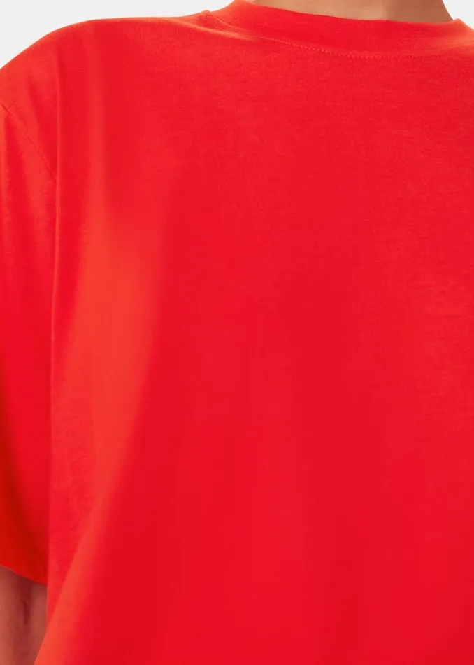 Whistles Tops Red Relaxed Tee 8211 Women