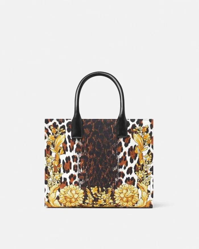 Wild Barocco Canvas Small Tote Bag Print Women Versace Totes