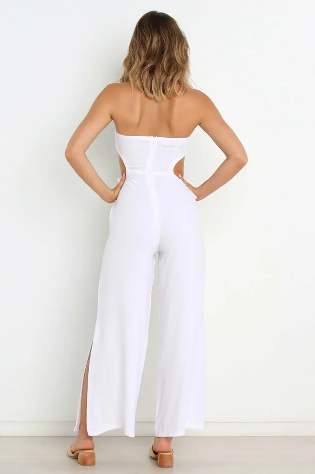 Willemina Jumpsuit White Jumpsuits and Rompers Petal and Pup Women
