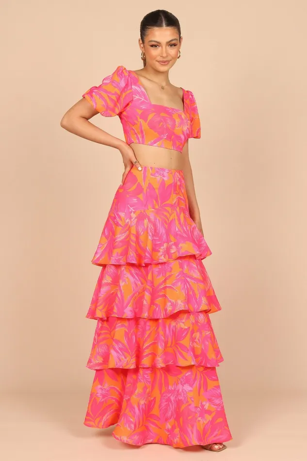 Women Addison Crop Top Pink Tropics Tops Petal and Pup