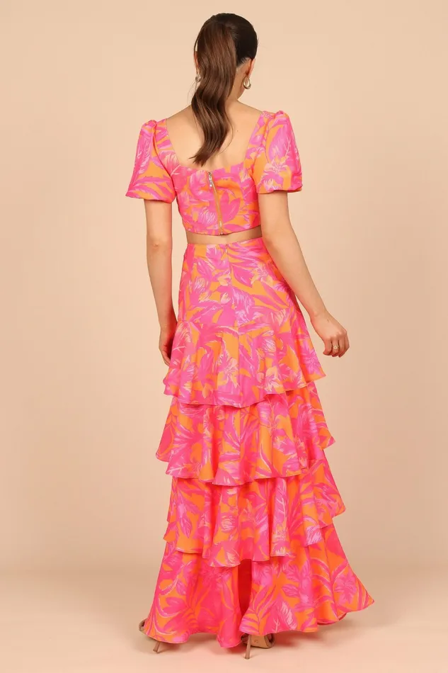 Women Addison Crop Top Pink Tropics Tops Petal and Pup