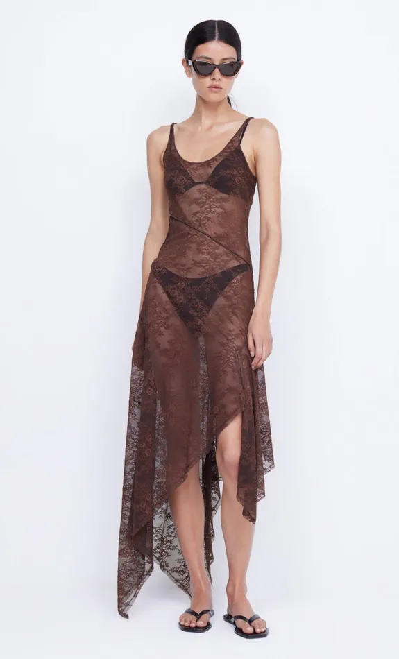 Women ADONIA ASYM MIDI DRESS 8211 CHOCOLATE Bec Bridge Maxi Dresses