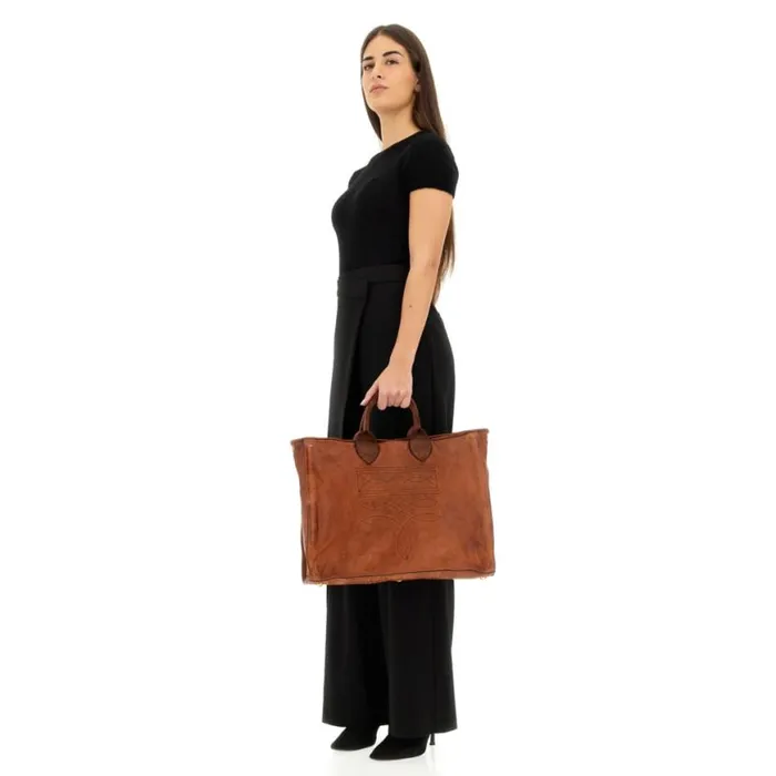 Women Agata Cognac Campomaggi ShoppersTote Bags Women Agata Cognac Campomaggi ShoppersTote Bags