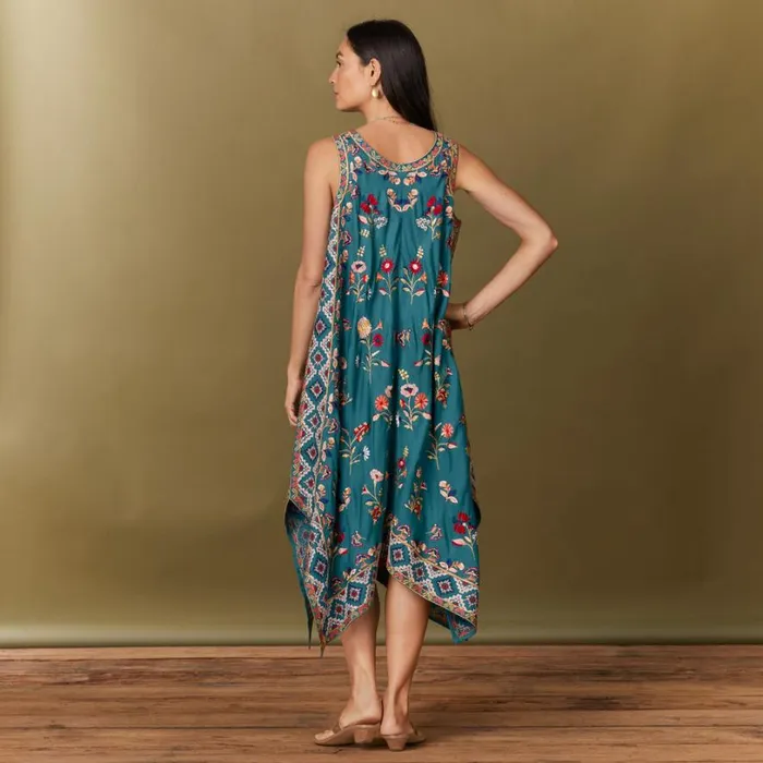 Women Akeeva Dress Petite Teal Sundance Catalog Dresses and Jumpsuits Women Akeeva Dress Petite Teal Sundance Catalog Dresses and Jumpsuits