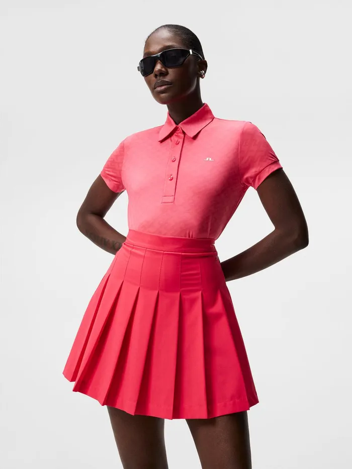 Women Alaya Jacquard Polo Azalea JLindeberg Polo Shirts