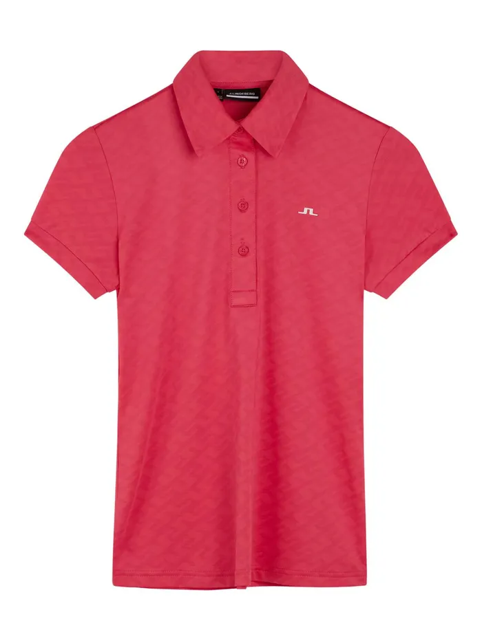 Women Alaya Jacquard Polo Azalea JLindeberg Polo Shirts Women Alaya Jacquard Polo Azalea JLindeberg Polo Shirts