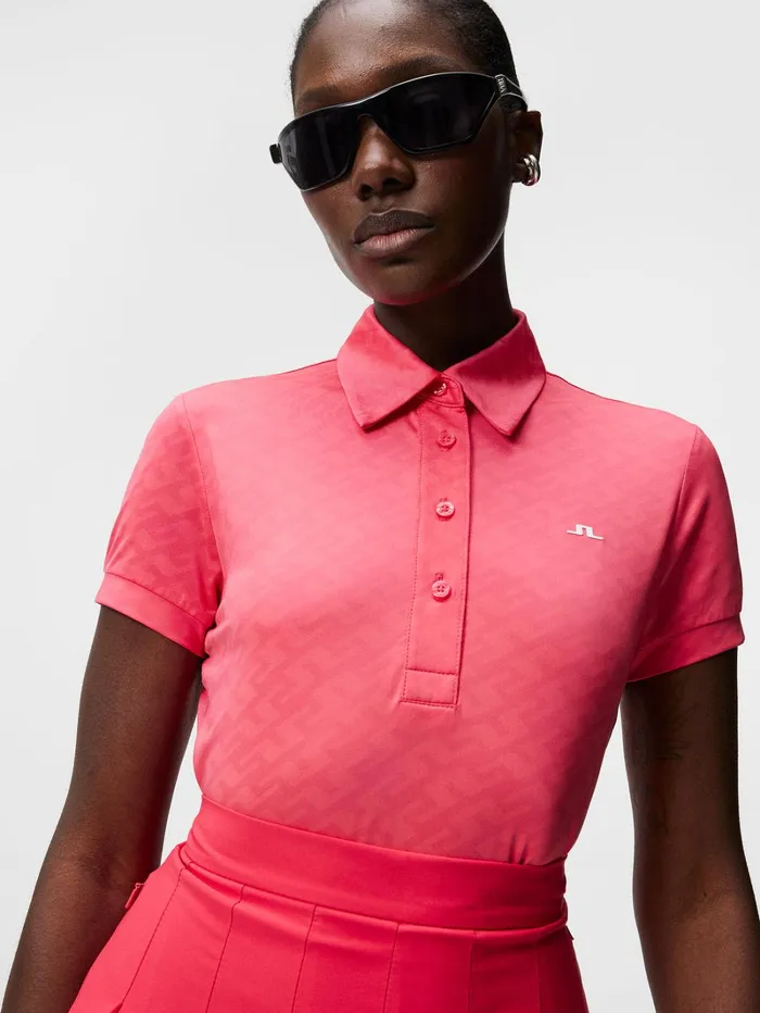 Women Alaya Jacquard Polo Azalea JLindeberg Polo Shirts Women Alaya Jacquard Polo Azalea JLindeberg Polo Shirts