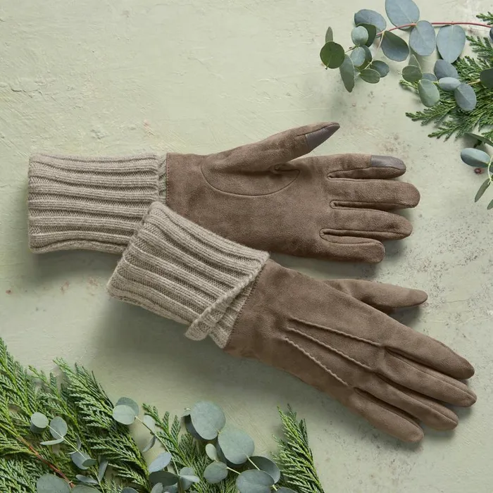 Women Alexandrine Tech Gloves Taupe Sundance Catalog Scarves and Gloves