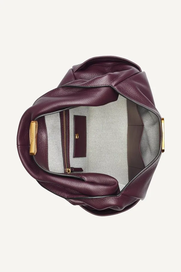 Women AMAGANSETT SHOULDER BAG Fig Donna Karan New York Shoulder And Hobo Bags Women AMAGANSETT SHOULDER BAG Fig Donna Karan New York Shoulder And Hobo Bags