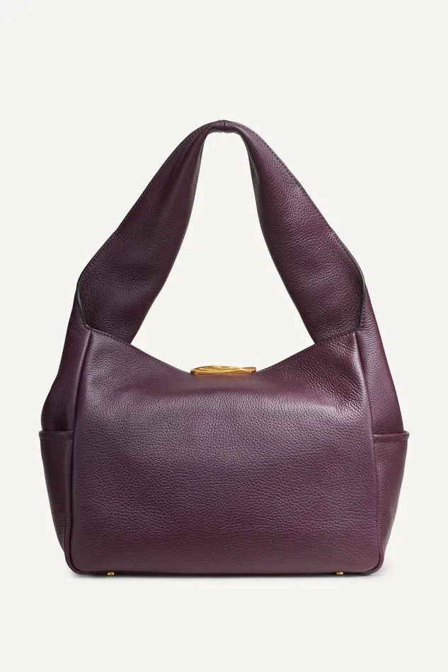 Women AMAGANSETT SHOULDER BAG Fig Donna Karan New York Shoulder And Hobo Bags Women AMAGANSETT SHOULDER BAG Fig Donna Karan New York Shoulder And Hobo Bags