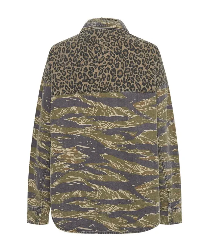 Women ANIMAL CAMO DARIA SHACKET One Teaspoon Denim Shirts Women ANIMAL CAMO DARIA SHACKET One Teaspoon Denim Shirts