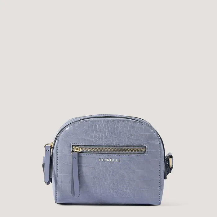 Women Anouk Crossbody Bag Steel Blue Croc Fiorelli Crossbody Bags
