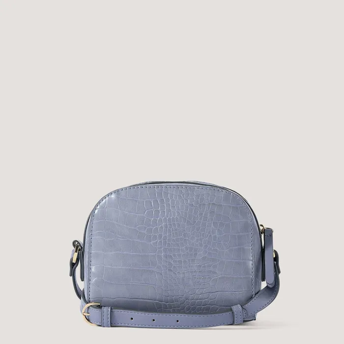 Women Anouk Crossbody Bag Steel Blue Croc Fiorelli Crossbody Bags