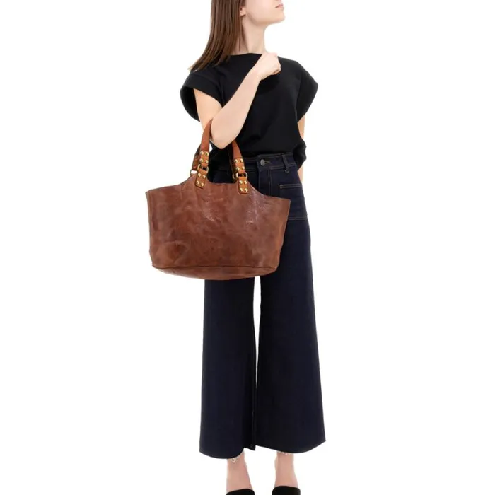 Women Atena Cognac Campomaggi Handbags Women Atena Cognac Campomaggi Handbags
