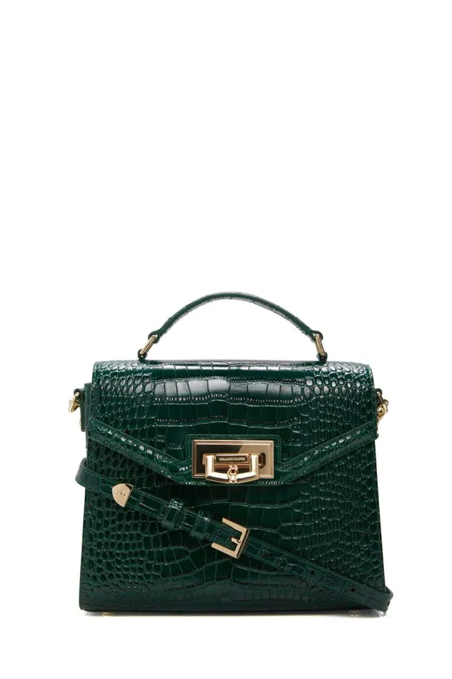 Women Bags Holland Cooper Cheltenham Bag Emerald Croc