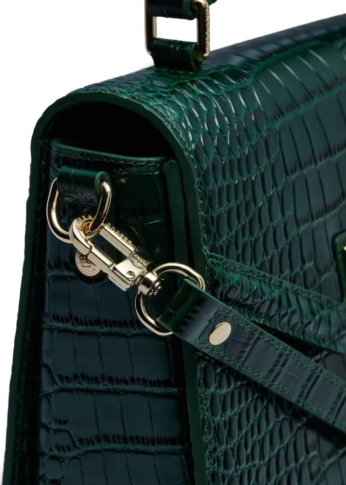 Women Bags Holland Cooper Cheltenham Bag Emerald Croc