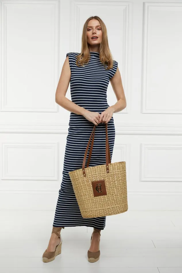 Women Bags Holland Cooper Paloma Straw Tote Natural Tan Women Bags Holland Cooper Paloma Straw Tote Natural Tan