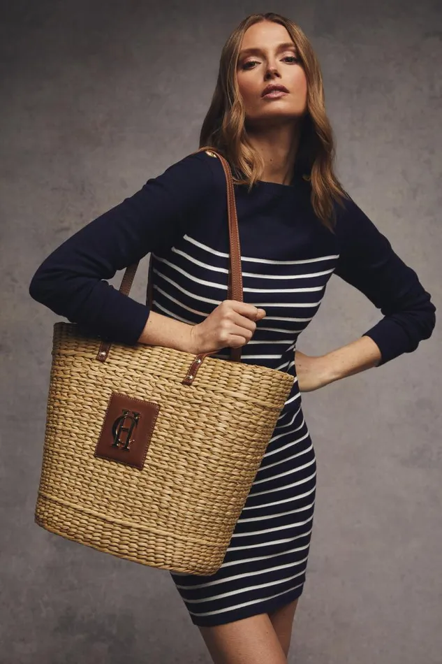 Women Bags Holland Cooper Paloma Straw Tote Natural Tan Women Bags Holland Cooper Paloma Straw Tote Natural Tan
