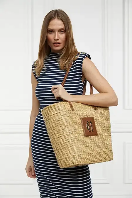 Women Bags Holland Cooper Paloma Straw Tote Natural Tan Women Bags Holland Cooper Paloma Straw Tote Natural Tan
