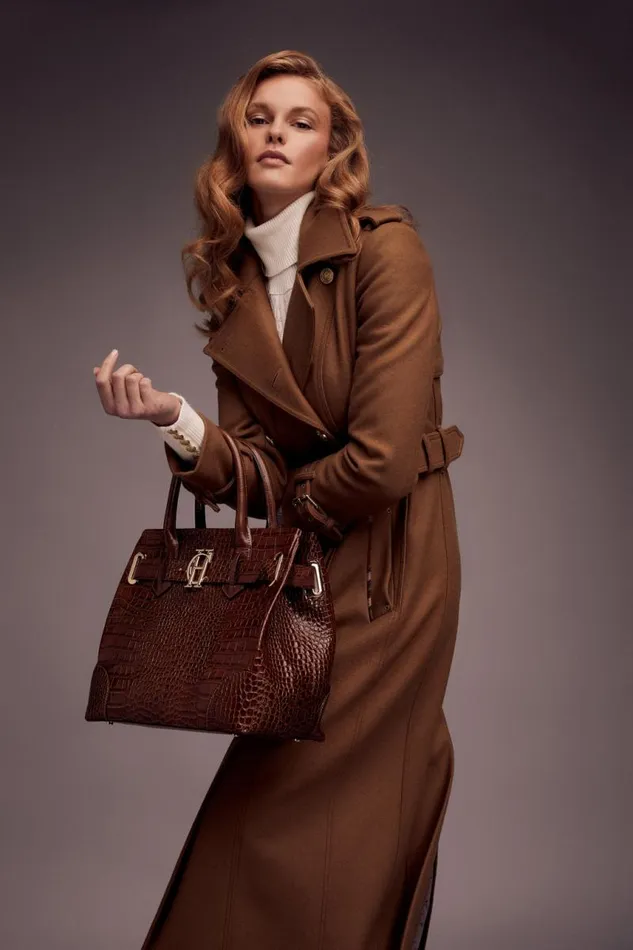 Women Bags Holland Cooper The Brompton Tote Tan Croc Women Bags Holland Cooper The Brompton Tote Tan Croc