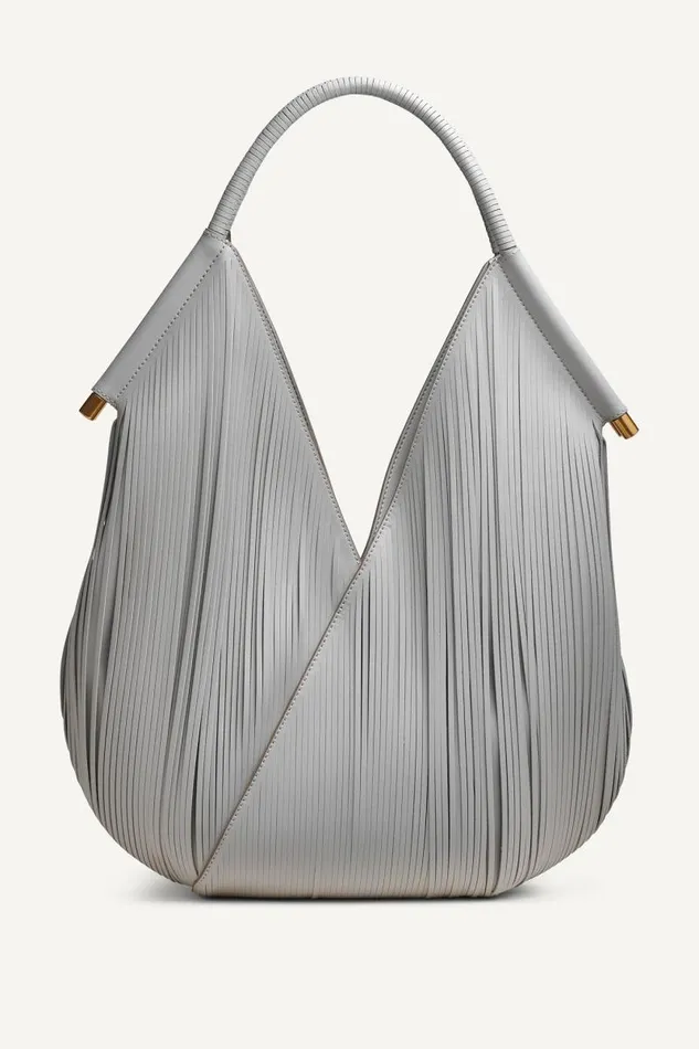 Women BALDWIN LARGE SHOULDER BAG Zinc Donna Karan New York Shoulder And Hobo Bags Women BALDWIN LARGE SHOULDER BAG Zinc Donna Karan New York Shoulder And Hobo Bags
