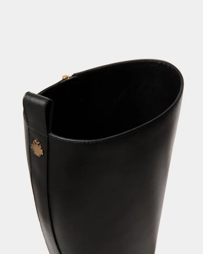 Women Bally Boots and Ankle Boots Gusto Boot In Black Leather Black Women Bally Boots and Ankle Boots Gusto Boot In Black Leather Black