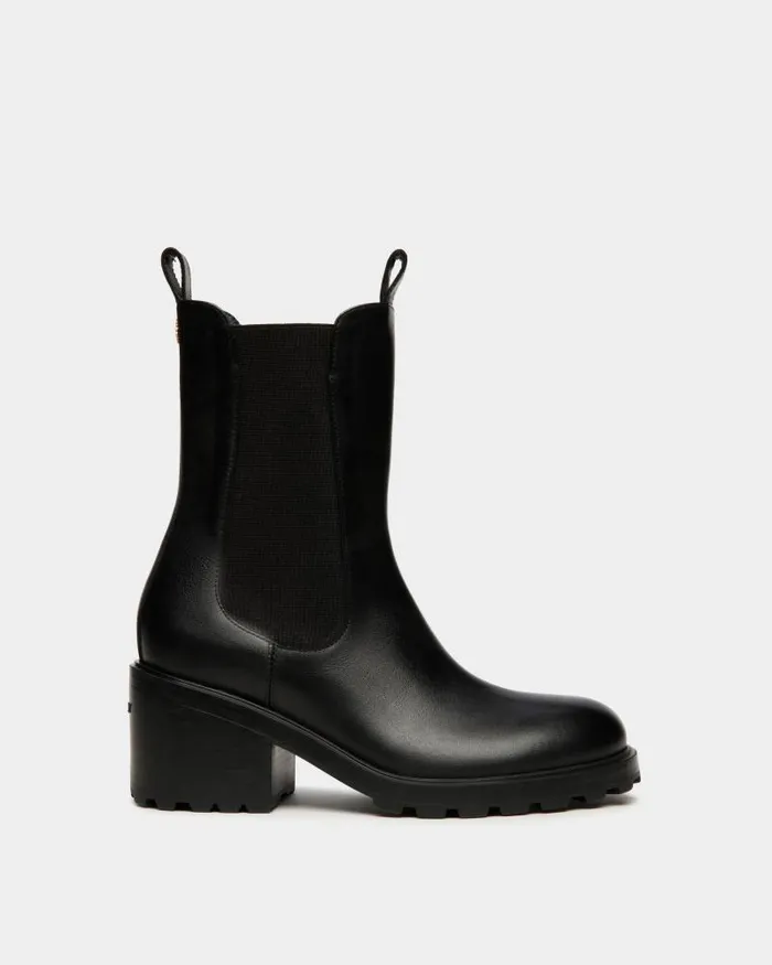 Women Bally Boots and Ankle Boots Gusto Bootie In Black Leather Black