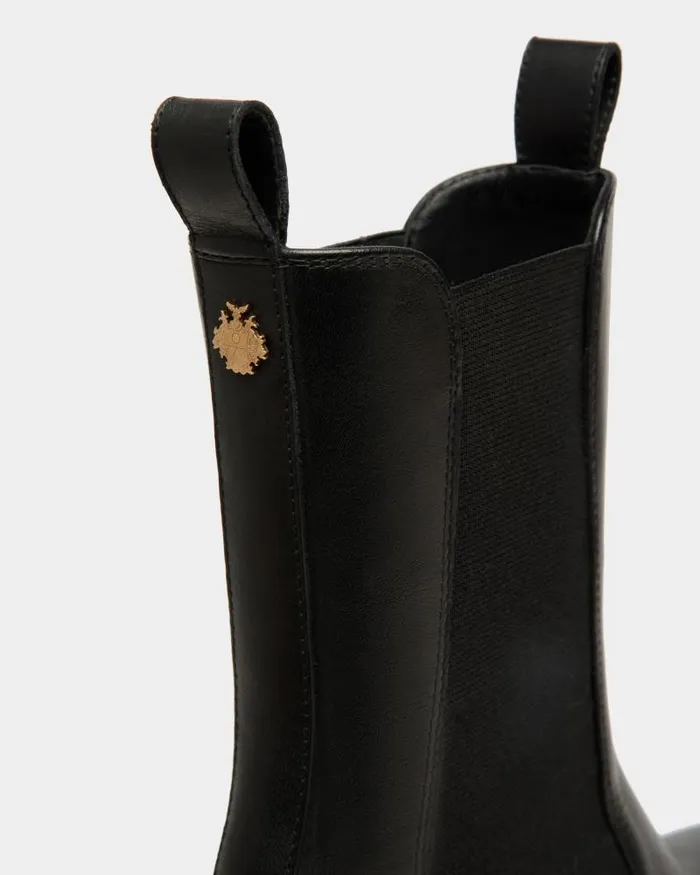 Women Bally Boots and Ankle Boots Gusto Bootie In Black Leather Black Women Bally Boots and Ankle Boots Gusto Bootie In Black Leather Black