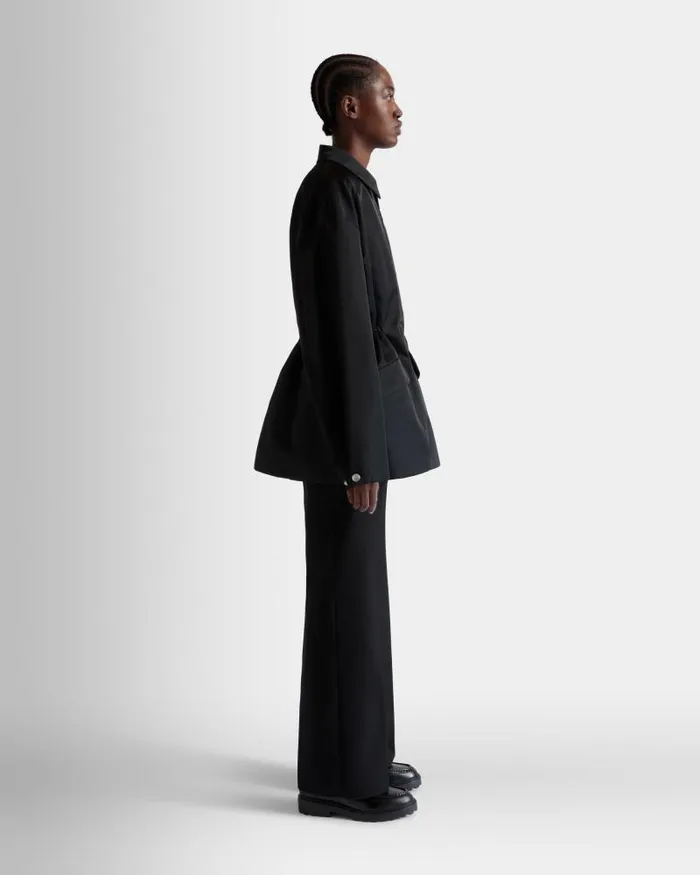 Women Bally Coats and Jackets Jacket In Black Nylon Black Women Bally Coats and Jackets Jacket In Black Nylon Black