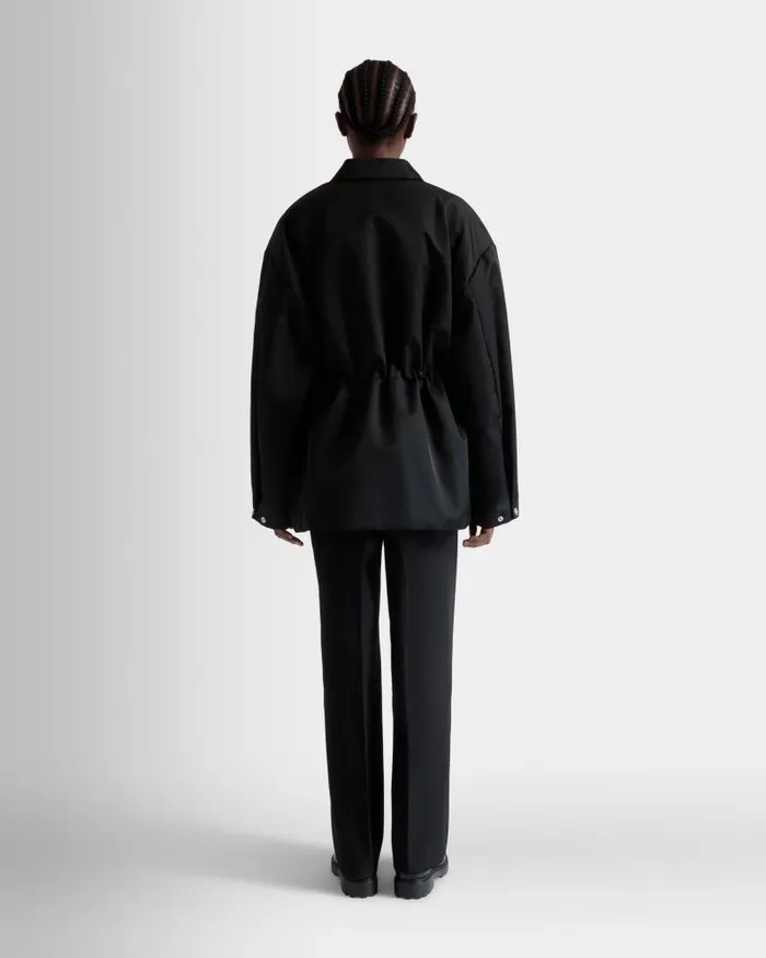 Women Bally Coats and Jackets Jacket In Black Nylon Black Women Bally Coats and Jackets Jacket In Black Nylon Black
