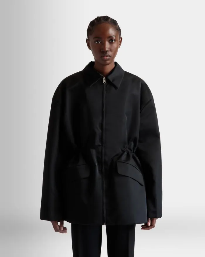 Women Bally Coats and Jackets Jacket In Black Nylon Black Women Bally Coats and Jackets Jacket In Black Nylon Black