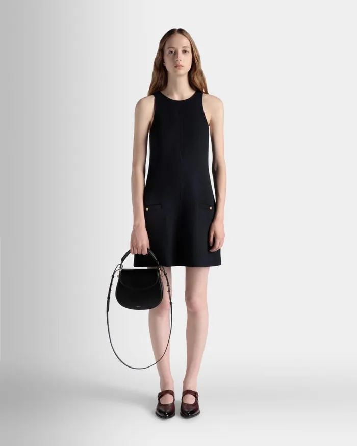 Women Bally Crossbody Bags Lune Crossbody Bag In Black Leather Black Women Bally Crossbody Bags Lune Crossbody Bag In Black Leather Black