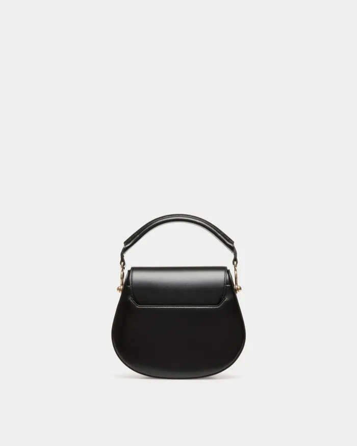 Women Bally Crossbody Bags Lune Crossbody Bag In Black Leather Black Women Bally Crossbody Bags Lune Crossbody Bag In Black Leather Black