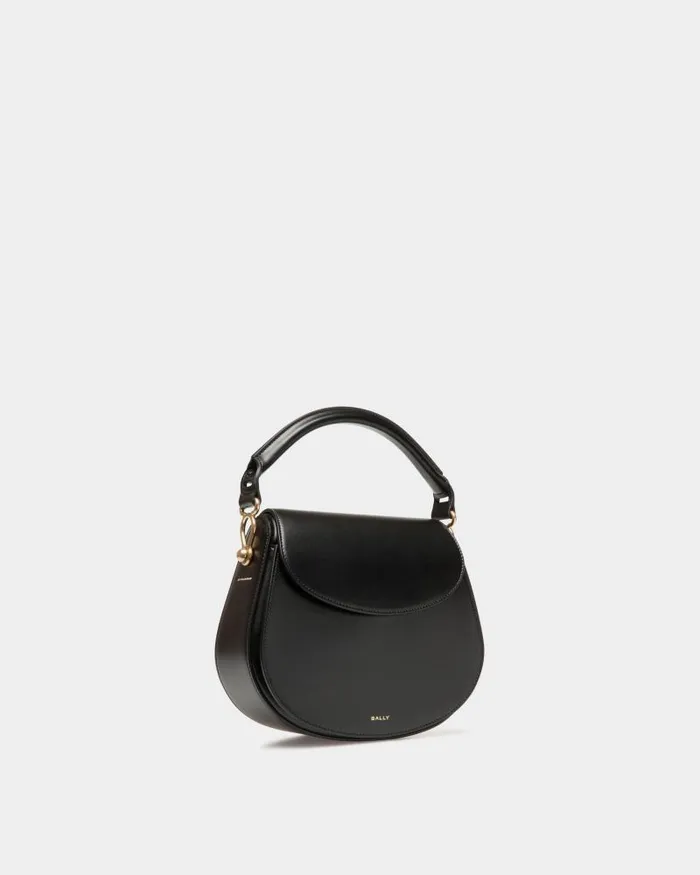 Women Bally Crossbody Bags Lune Crossbody Bag In Black Leather Black Women Bally Crossbody Bags Lune Crossbody Bag In Black Leather Black