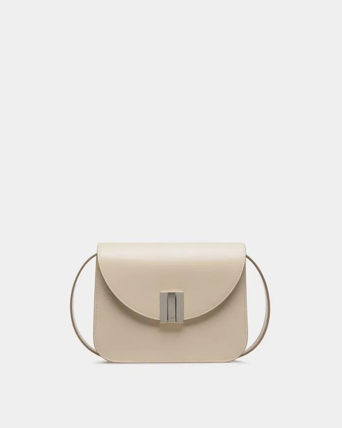 Women Bally Crossbody Bags Ollam Crossbody Bag In White Leather White